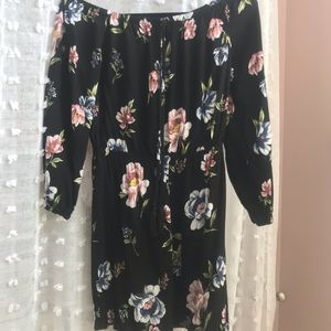 Kendall & Kylie off the shoulder floral dress